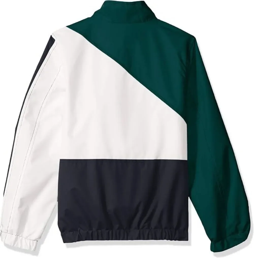 Members Only Toddler Windbreaker Jacket Green Black White Size 5 NWT